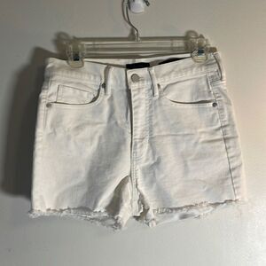 EUC Banana Republic 3" High Rise White Jean Cutoff Shorts 28/4